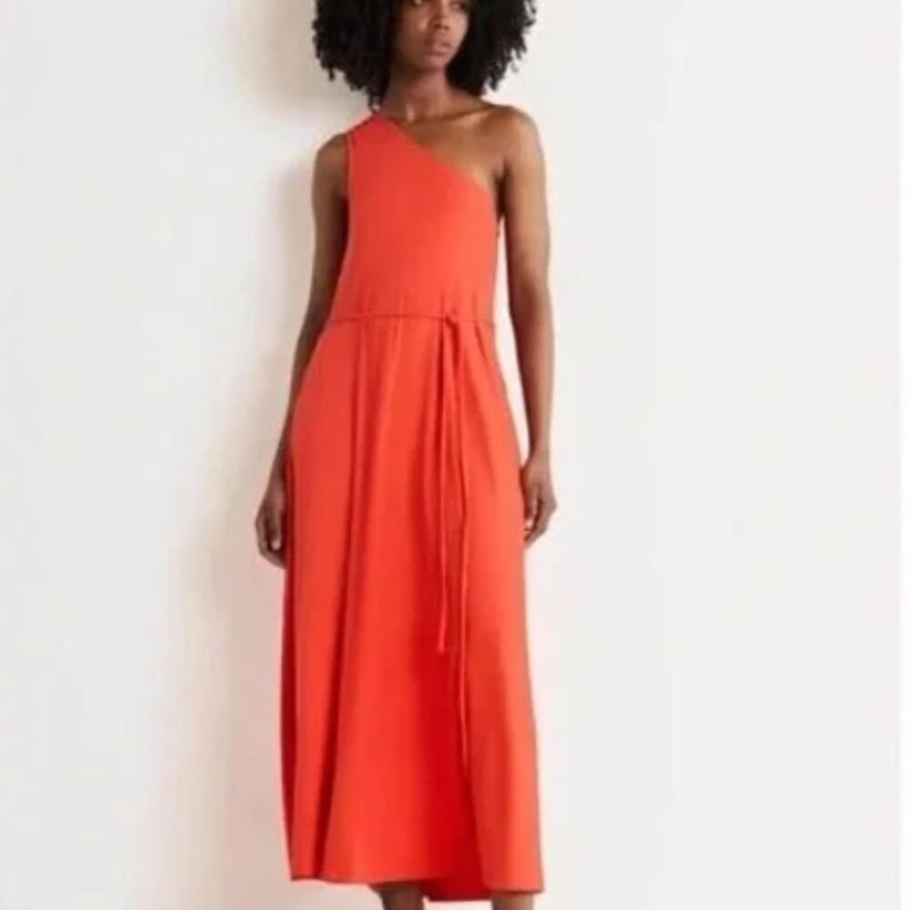 NWT Boden One Shoulder Jersey Midi Dress Size 16/18
